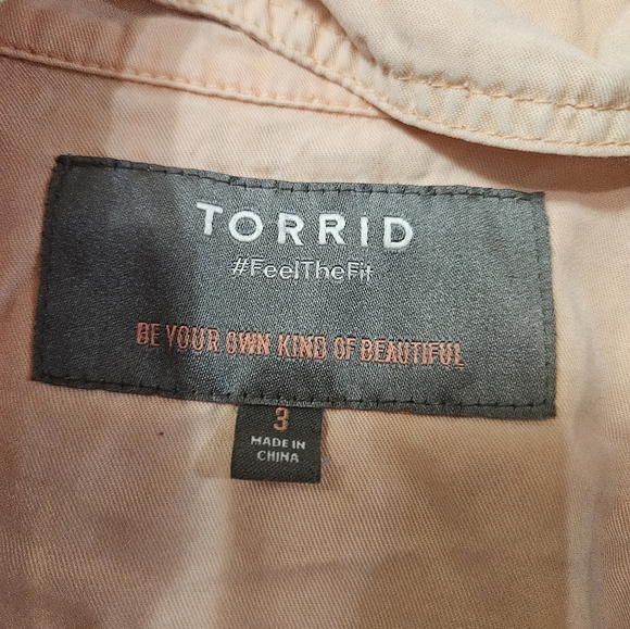 Torrid Plus Size Light Pink Button Down Jacket! - Picture 2 of 7